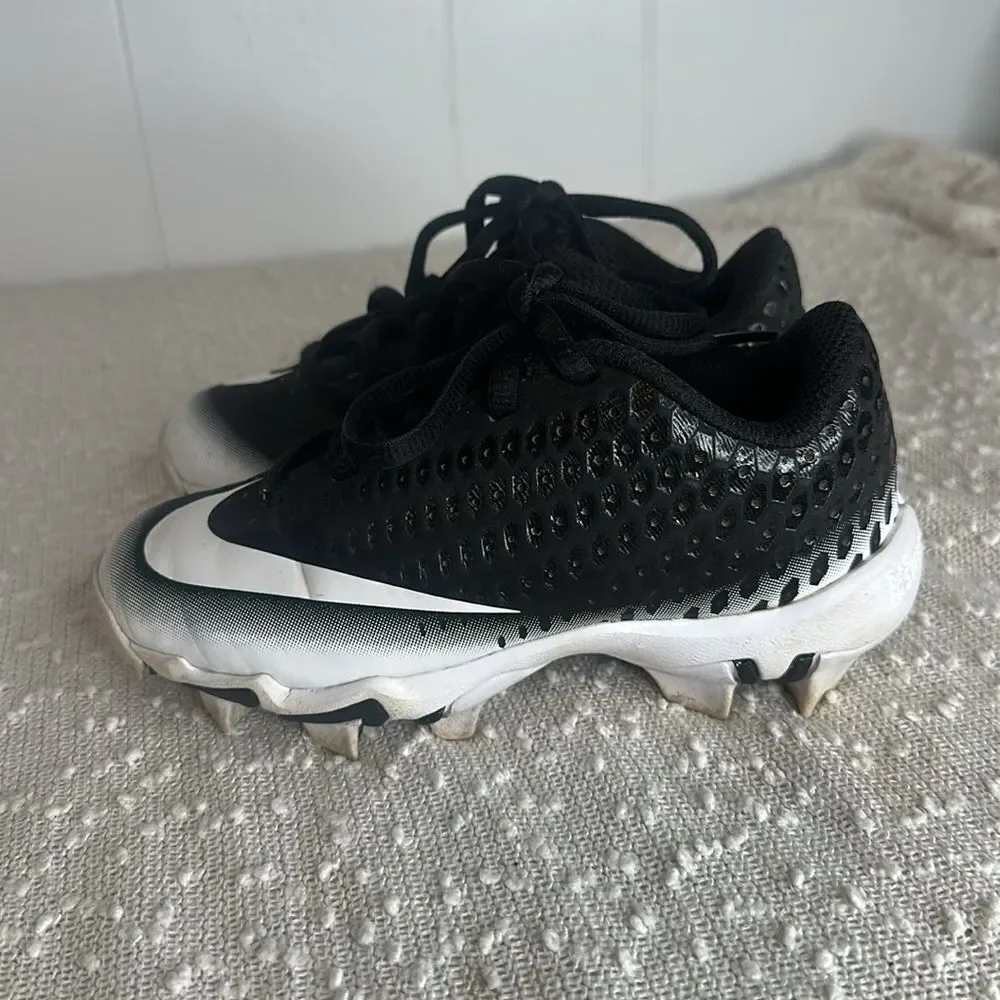 NIKE Vapor Ultrafly Baseball Cleats Shoes Black White size 11C 11